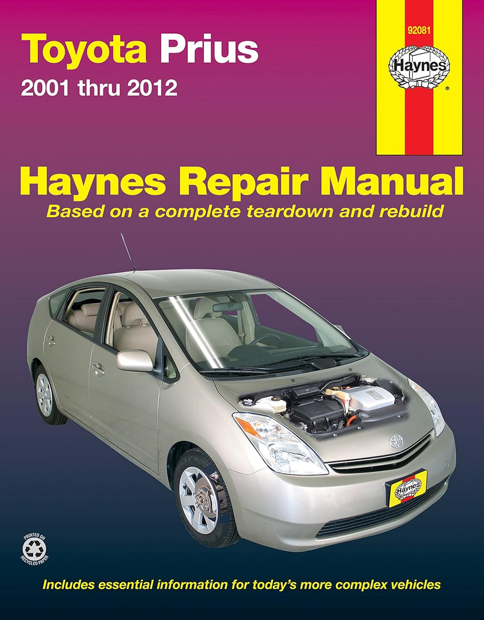 Toyota Prius 2001 thru 2012 (Haynes Repair Manual)