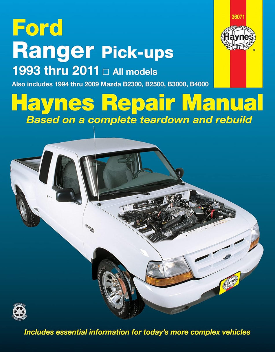 Ford Ranger (93-11) & Mazda B2300/B2500/B3000/B4000 (94-09) Haynes Repair Manual