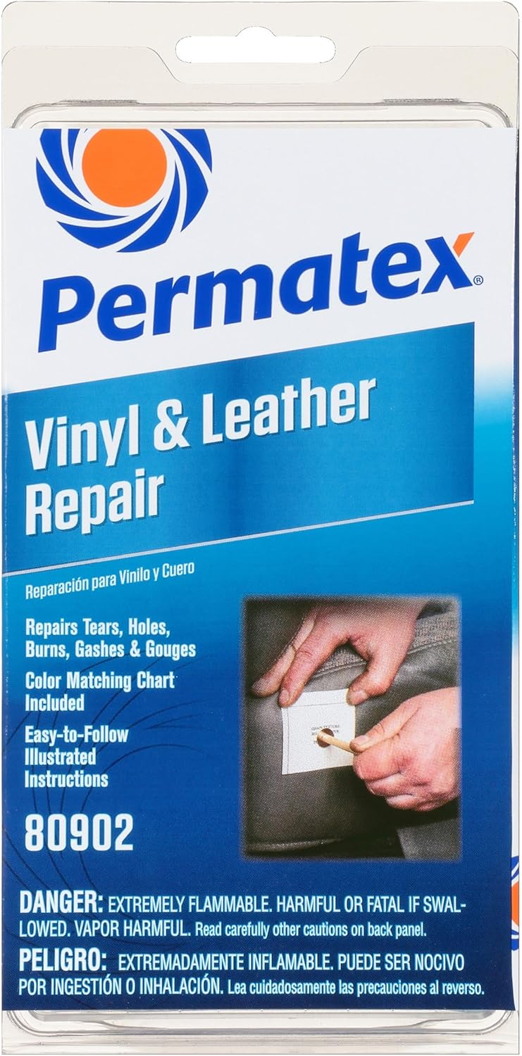 Permatex 80902 Vinyl and Leather Repair Kit, Single Unit