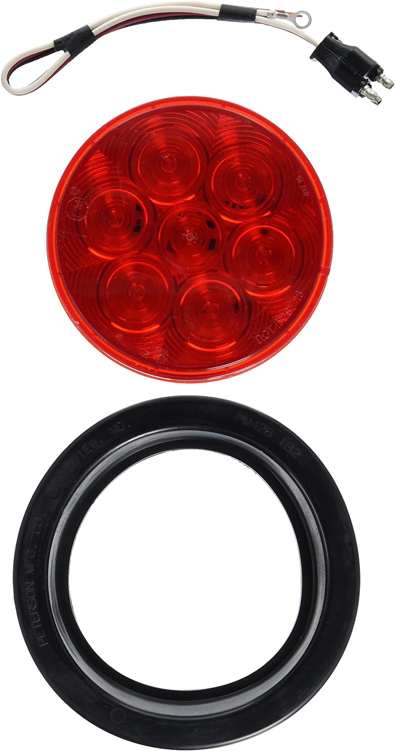 Peterson Manufacturing V826KR-7 LED Groom Mount (S/T/T, Round, 7 Diode, Pl3 Housing Kit (4"), 1 Pack