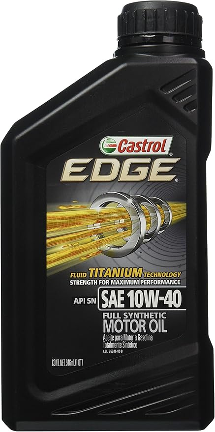 Castrol 10W40 Edge w/Syntec Synthetic Motor Oil