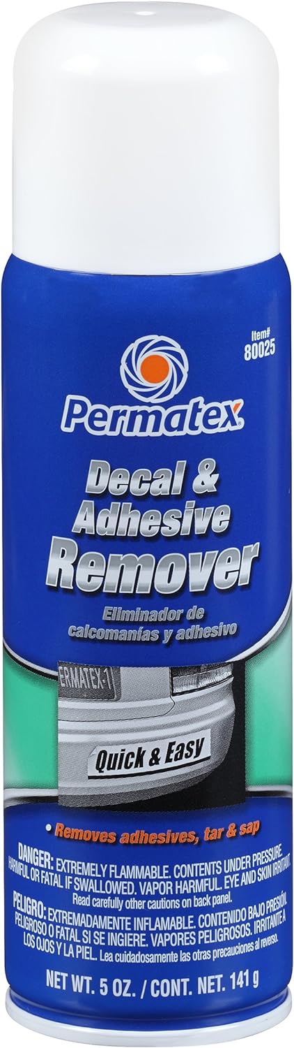 Permatex 80025 Decal and Adhesive Remover, 5 oz.