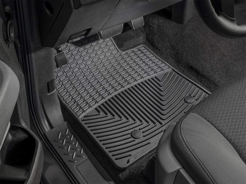 WeatherTech  W40  Floor Mats, Front Rubber (Black)