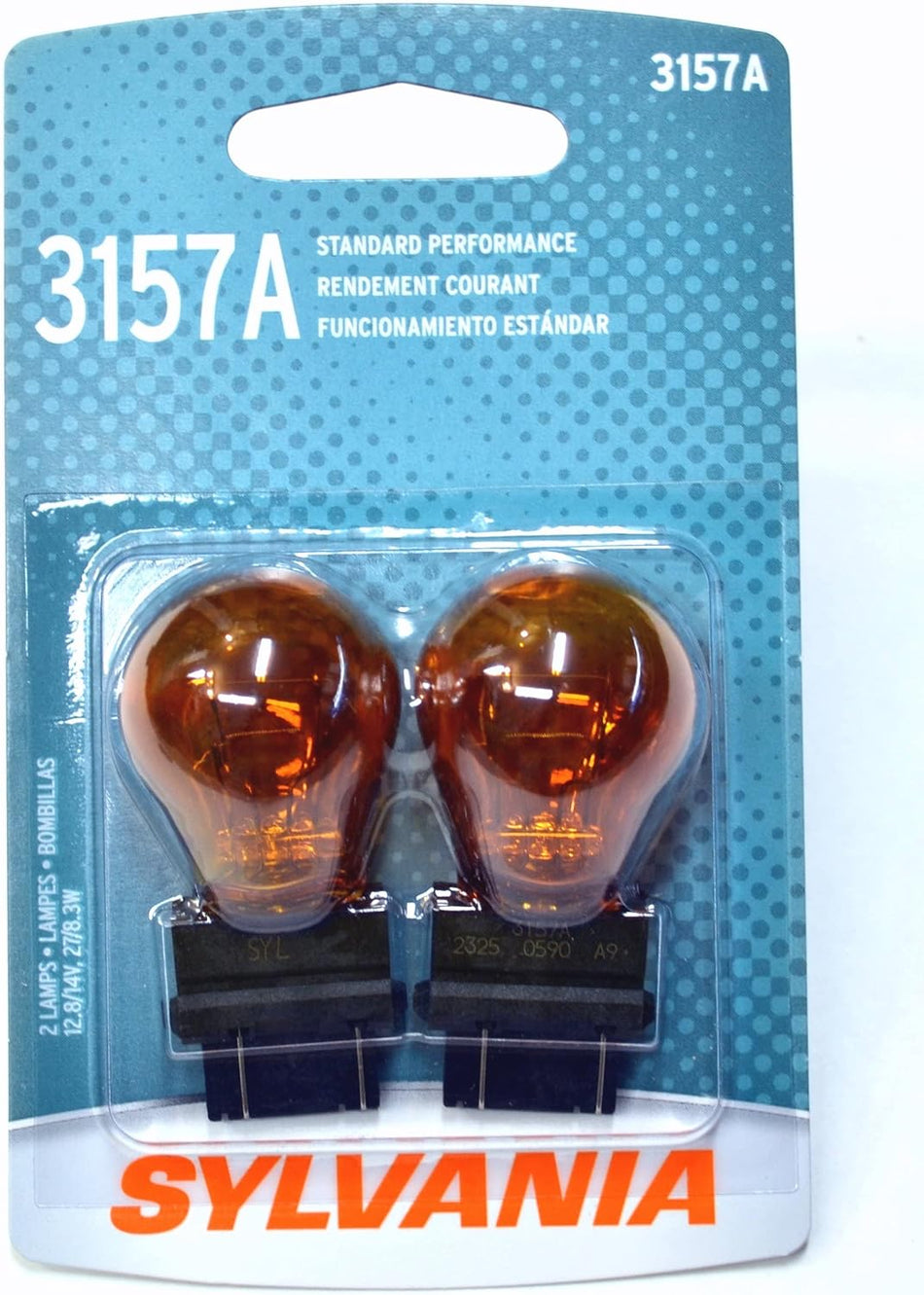 Sylvania 3157A.BP2 Card 2 Lamp, 1 Pack