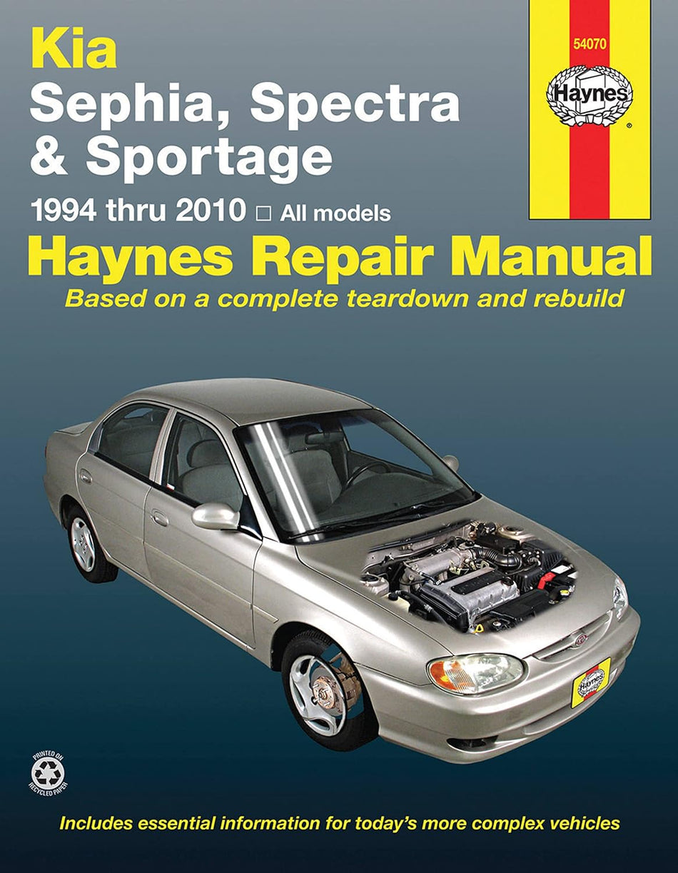 Kia Sephia (94-01), Spectra (00-09) & Sportage (05-10) Haynes Repair Manual