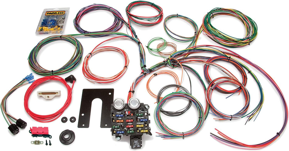 Painless Wire 10105 Wiring Harness with Firewall Grommet for Jeep CJ