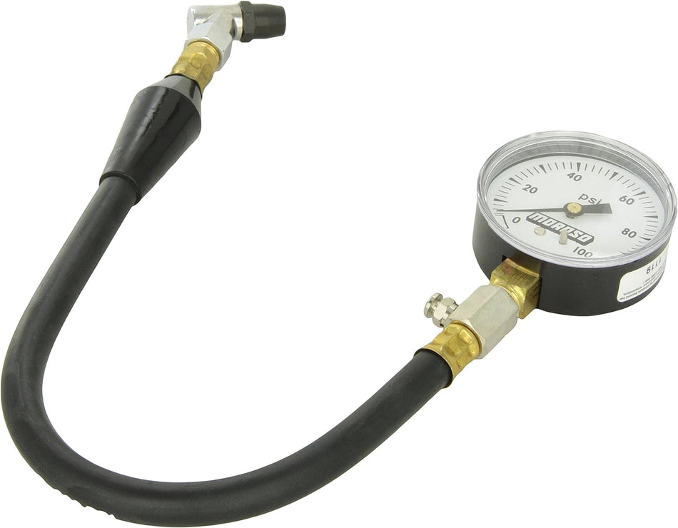 Moroso 89570 0-100LB PSI 2-5/8-Inch Face Dial Type Tire Pressure Gauge