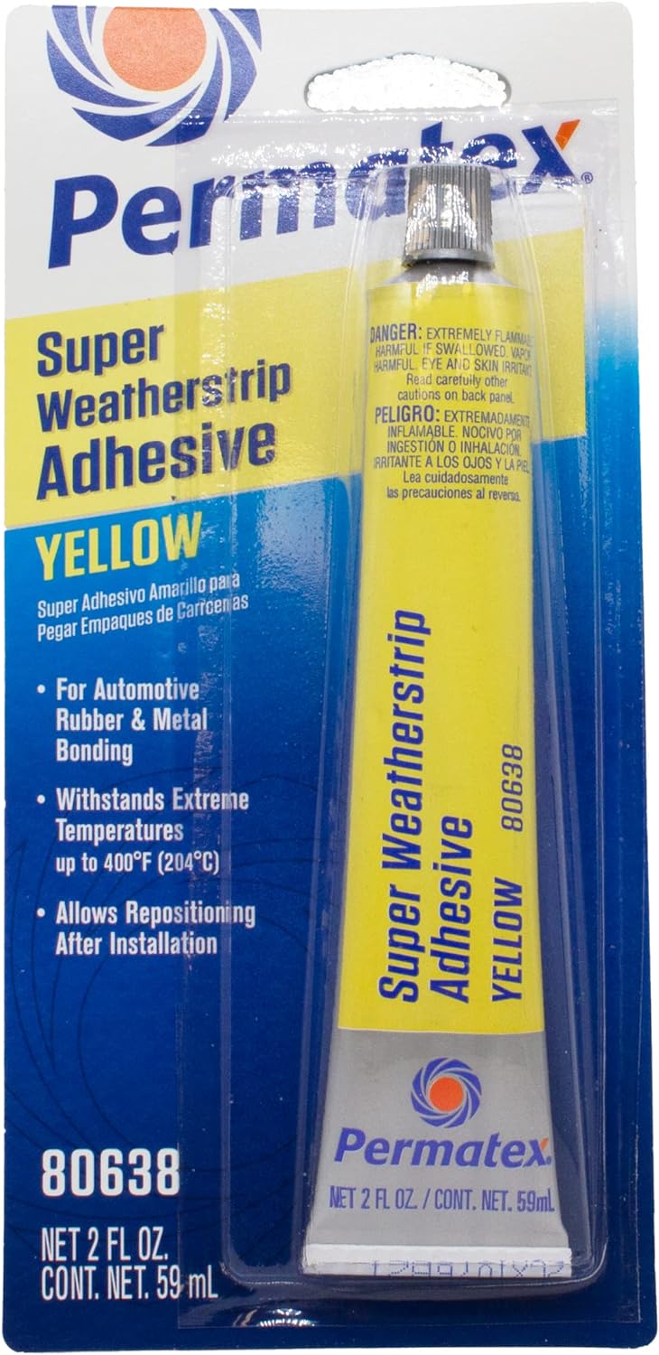 Permatex 80638 Super Weatherstrip Adhesive, 2 oz.