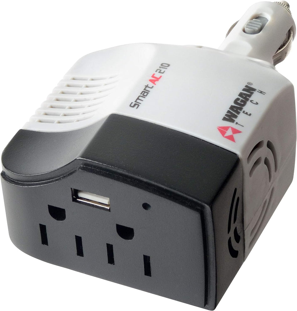Wagan 2295-6 Smart AC 210W Modifed Sine Wave Power Inverter with USB Port