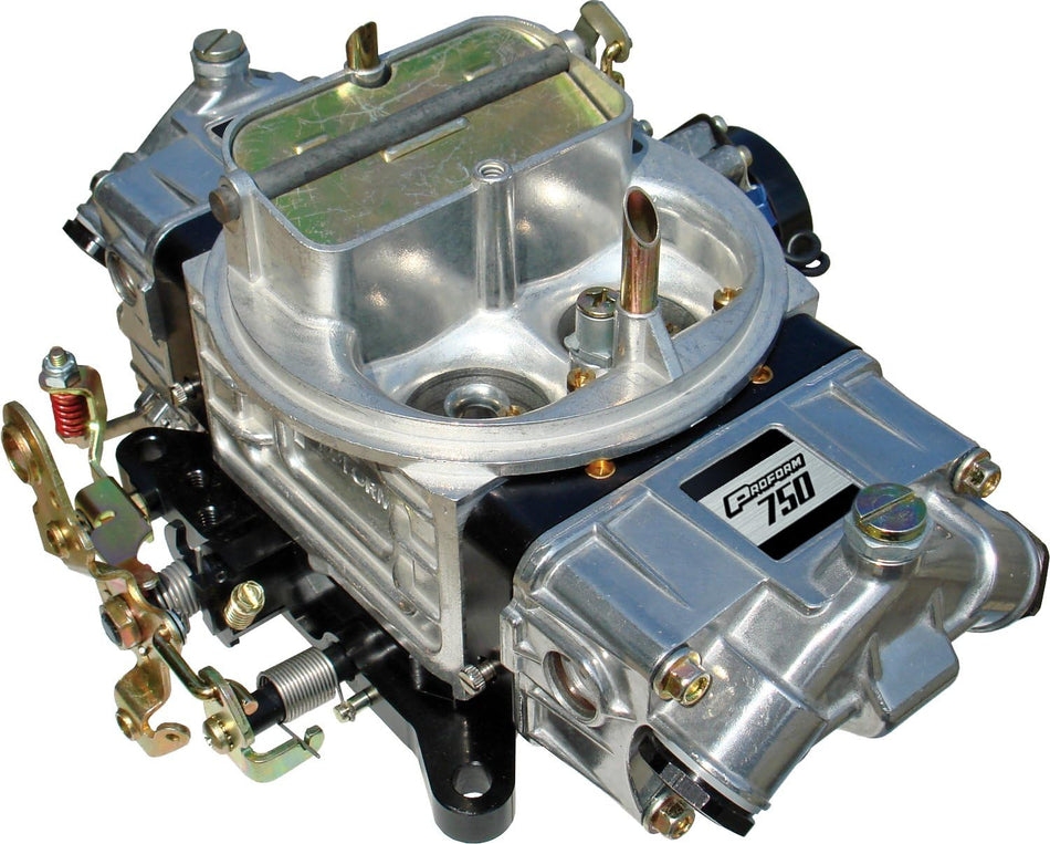 Proform 67211 Street Series 600 CFM Polished Aluminum Dual Inlet 4-Barrel Square Bore Mechanical Secondary Carburetor with Electric Choke