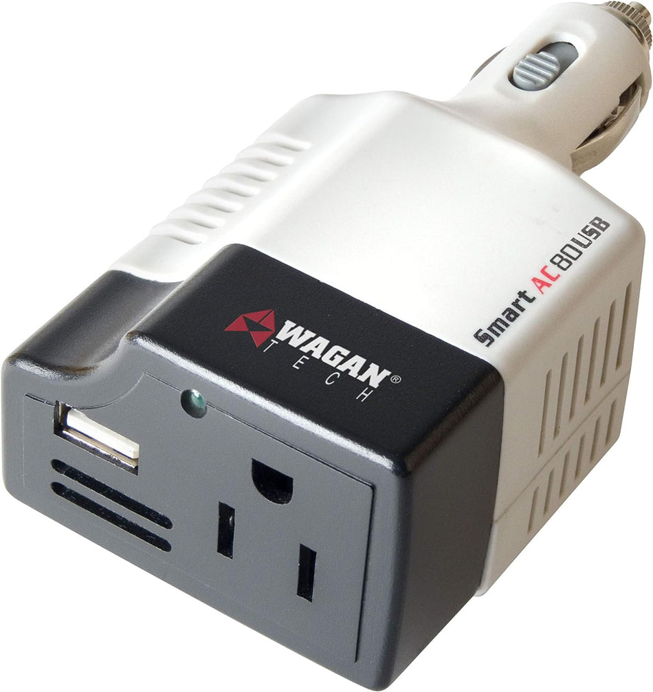 Wagan 2107-6 Smart AC 80 USB Inverter