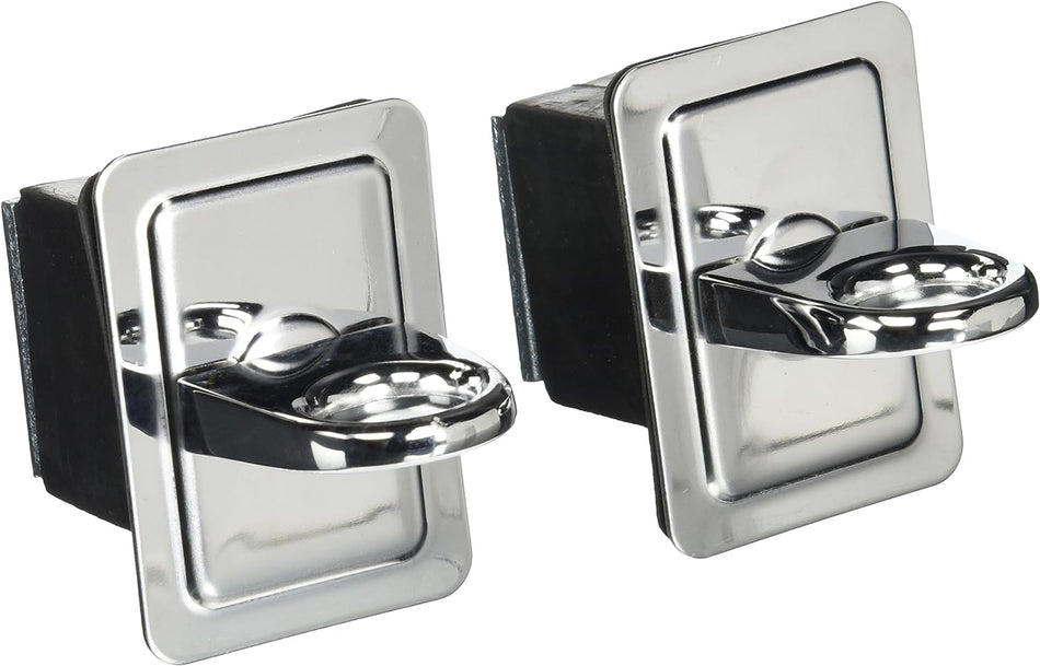 Erickson 01005 Chrome Stake Pocket Anchor with Rubber Base Block, (Pack of 2)
