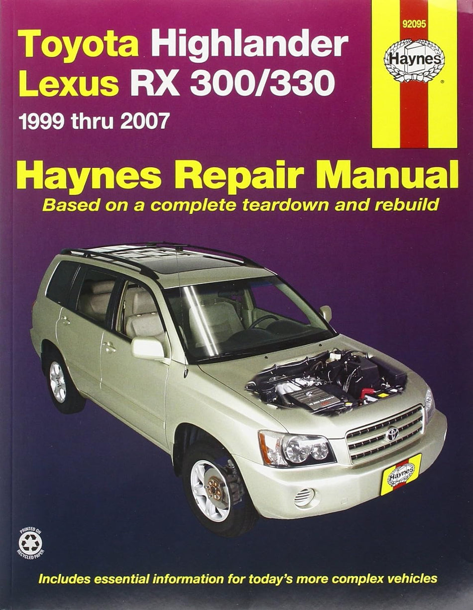 Toyota Highlander & Lexus RX-300/330, 1999 thru 2007 (Haynes Repair Manual)