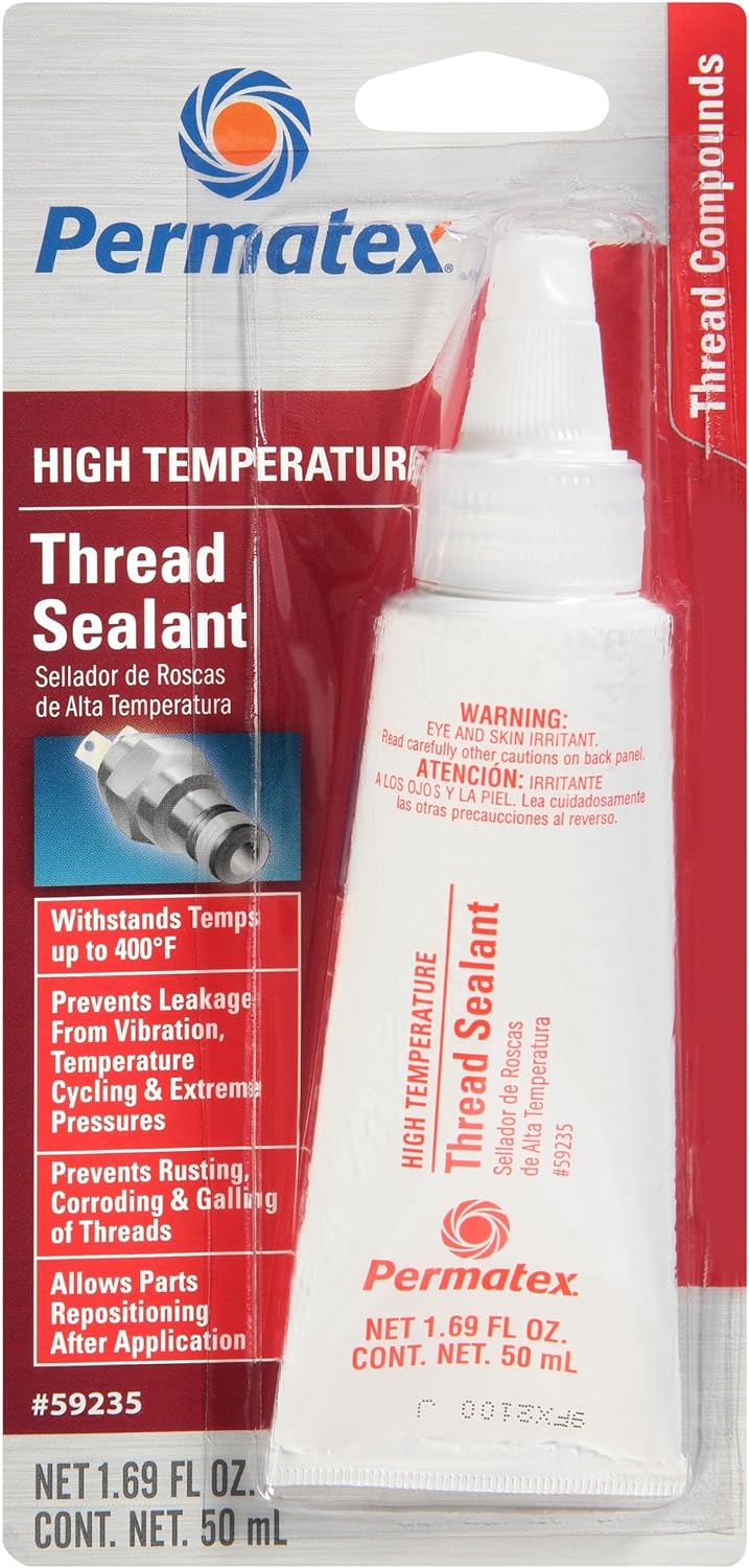 Permatex 59235 High Temperature Thread Sealant, 50 ml Tube