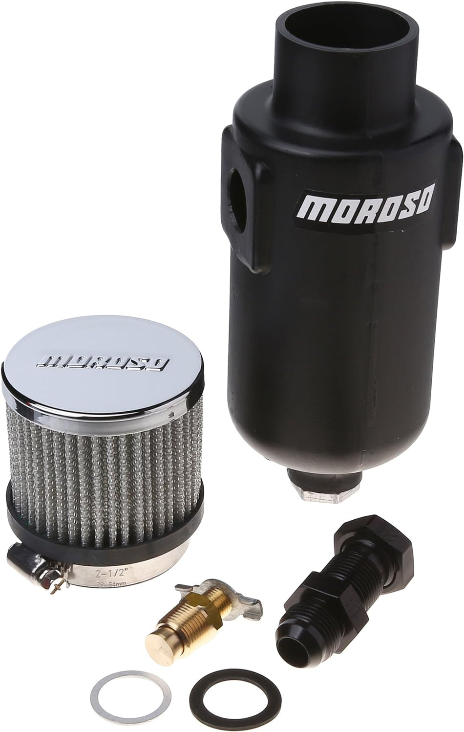 Moroso 85402 10AN Fitting Breather Tank - 1 Quart Capacity