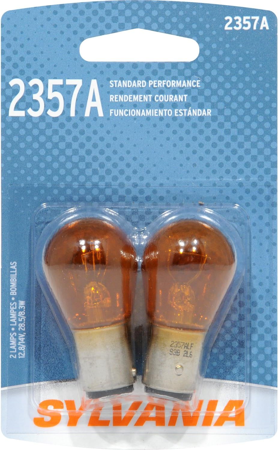 SYLVANIA 2357A Basic Miniature Bulb, (Contains 2 Bulbs)