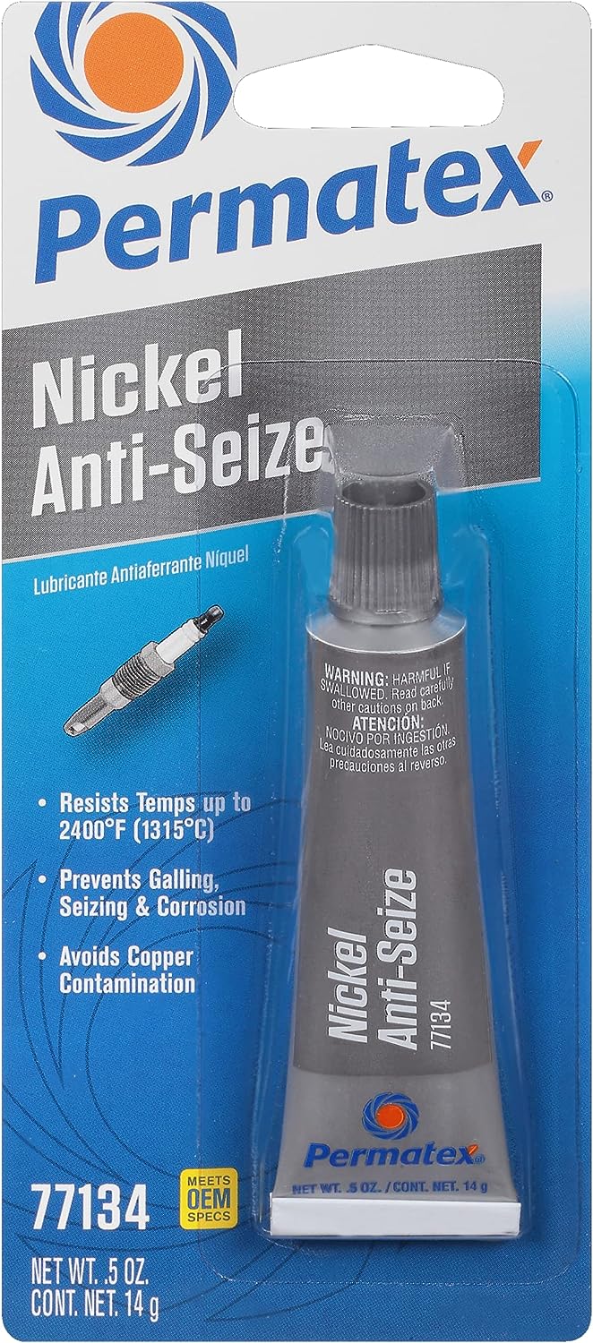 Permatex 77134 Nickel Anti-Seize Lubricant, 0.5 oz Tube