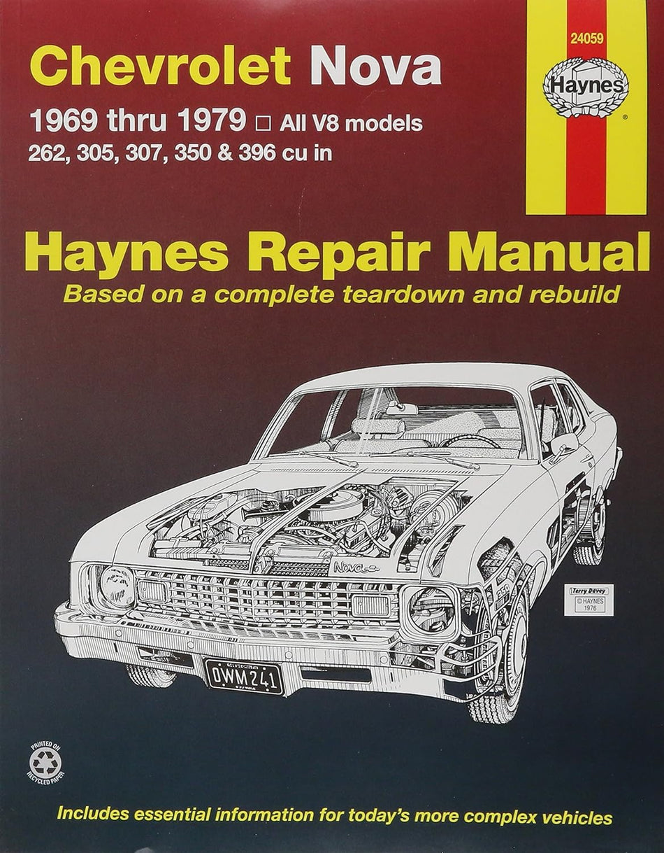 Chevrolet Nova, '69-'79 Technical Repair Manual