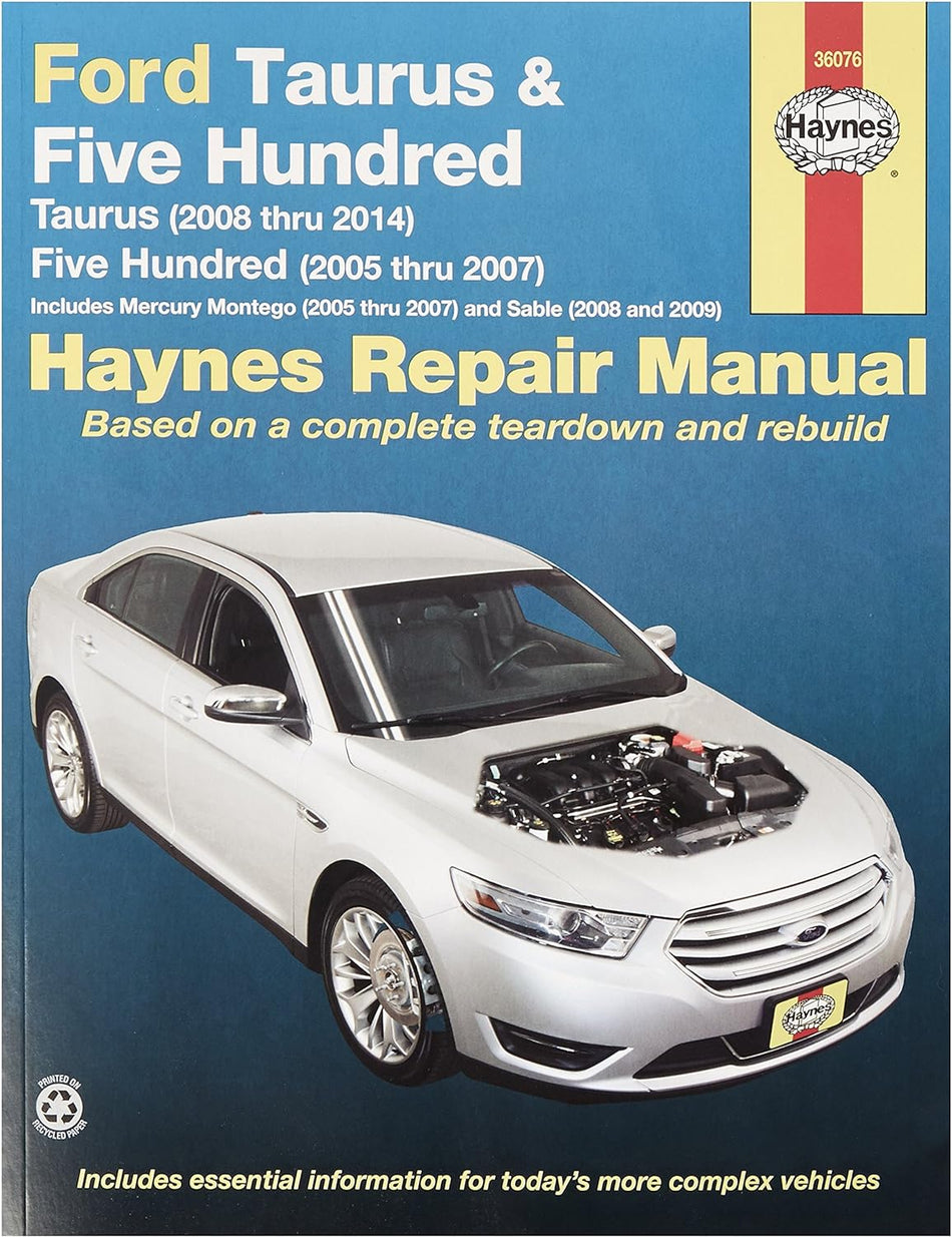 HAYNES 36076 FORD TAURUS REPAIR MANUAL