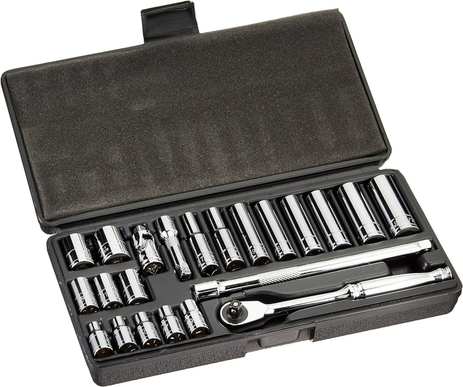 Performance Tool W36901 1/4-Inch Drive SAE Socket Set, 22-Piece