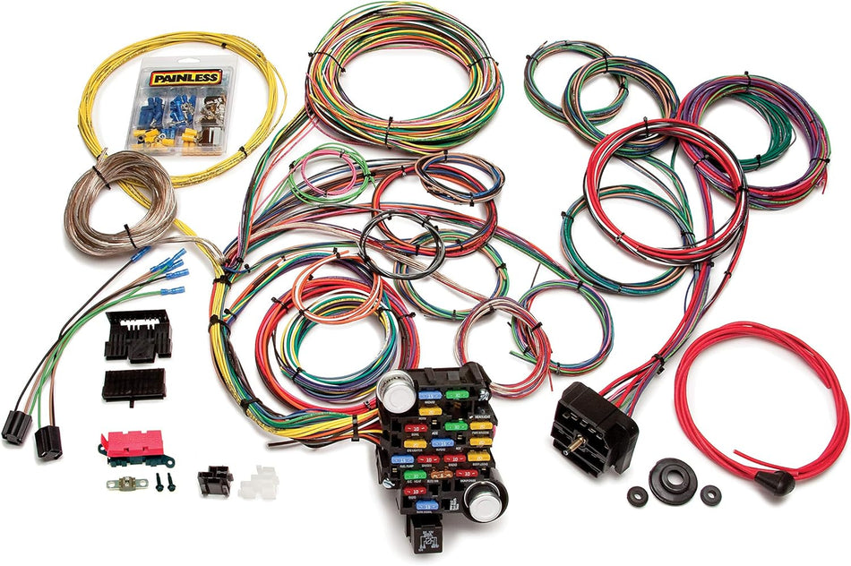 Painless Performance 20104 Classic-Plus Customizable Muscle Car Harness - 28 Circuits