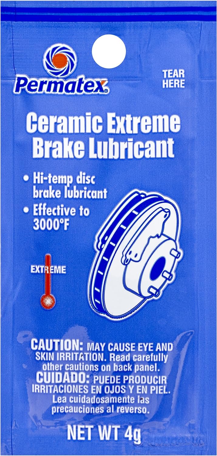 Permatex 24124 Ceramic Extreme Brake Parts Lubricant, Two 7 g Pouches