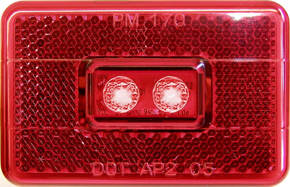 Peterson V170R Piranha Red LED Clearance/Side Marker Light with Reflex