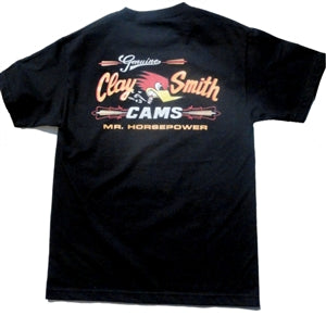Mooneyes Genuine Clay Smith Cams T-shirt - Black - Large
