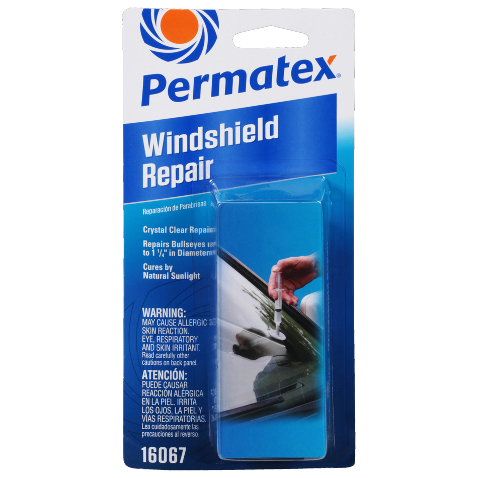 Permatex 16067 Bullseye Windshield Repair Kit, .025 oz. Syringe, .025 Ounce Syringe