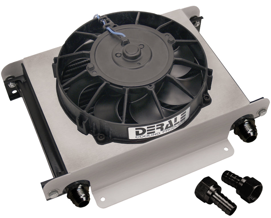 Derale 15865 25 Row Hyper-Cool Remote Fluid Cooler, -10AN