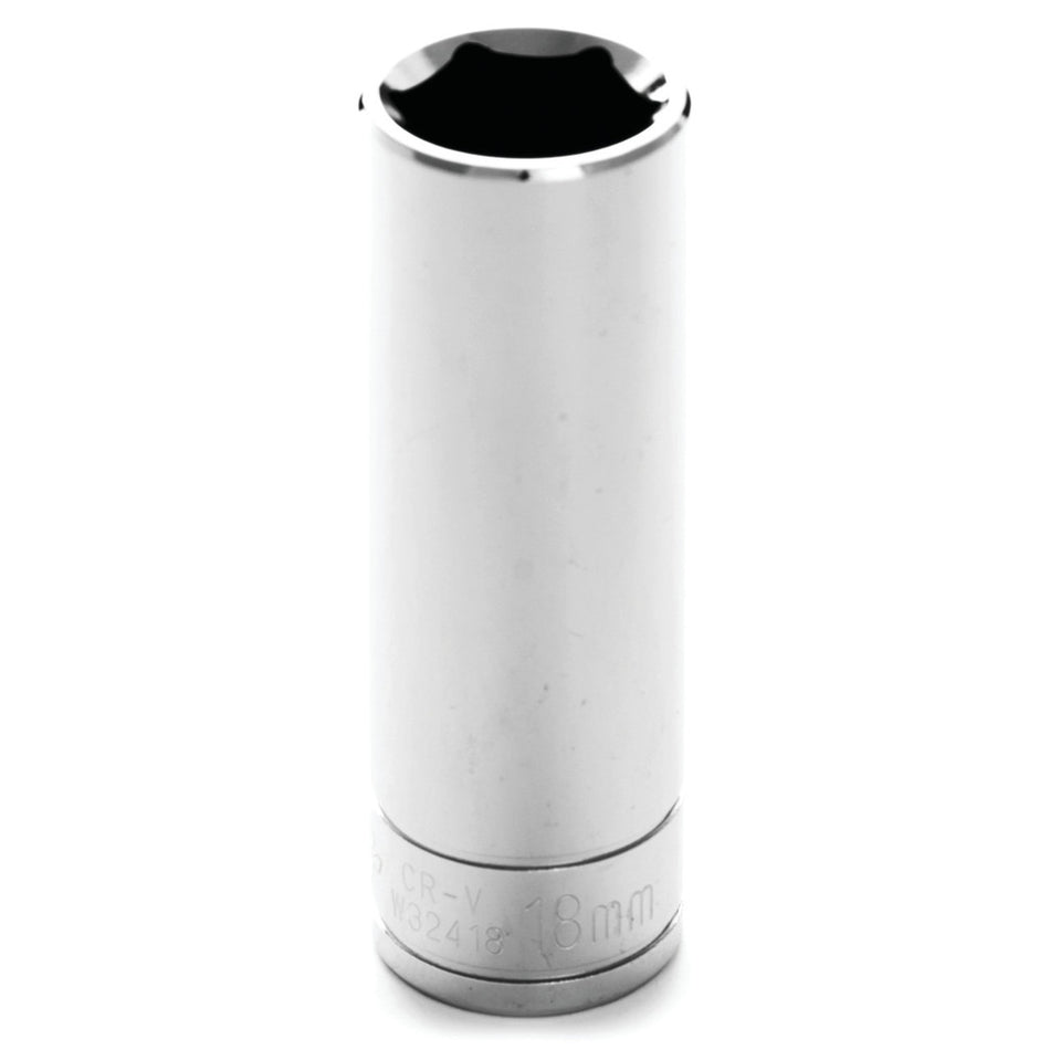 Performance Tool W32418 1/2" Dr. 18mm 6pt Deep Socket