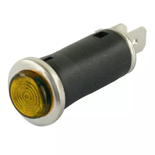 SMALL INDICATOR LIGHT -- 410 SERIES -- AMBER -- 12 VOLT