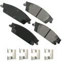 Akebono ACT1707 Ultra Premium Brake Pad Set, 1 Pack, grey