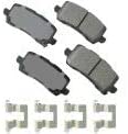 Akebono ACT1698 Ultra premium Brake pad Set, grey