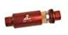 Aeromotive 12301 In-Line Fuel Filter (10-m Fabric Element, ORB-10 Port, Bright-Dip Red, 2" OD)