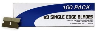 S.M. Arnold RZ-009 Single Edge Razor Blade, 100 Pack