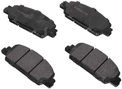 Akebono ACT1654 Ultra Premium Brake Pad Set, 1 Pack, Black