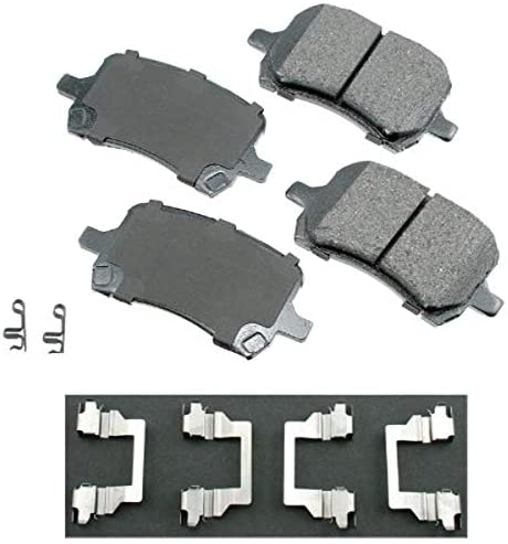 Akebono ACT1160 Proact Ultra Premium Ceramic Disc Brake Pad kit, grey