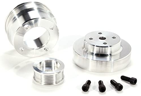 BBK Performance 1553 Underdrive Pulley Kit for Ford Mustang 5.0L - 3 Piece Lightweight CNC Machined Aluminum Kit