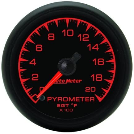 Auto Meter 5945 ES 2-1/16" 0-2000 F Full Sweep Electric Pyrometer E.G.T. (Exhaust Gas Temperature)
