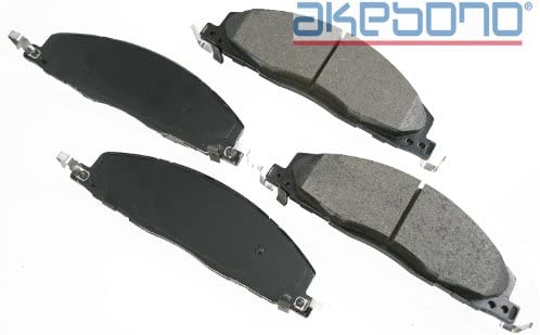 Akebono ACT1400 Proact Ultra Premium Ceramic Disc Brake Pad kit, GREY