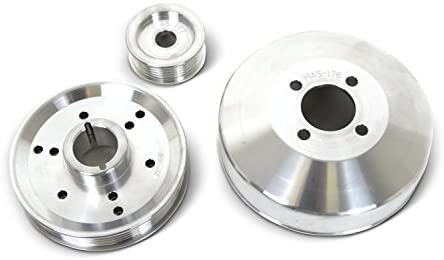 BBK Performance 1555 Underdrive Pulley Kit for Ford Mustang 4.6/ GT/Cobra - 3 Piece Lightweight CNC Machined Aluminum Kit