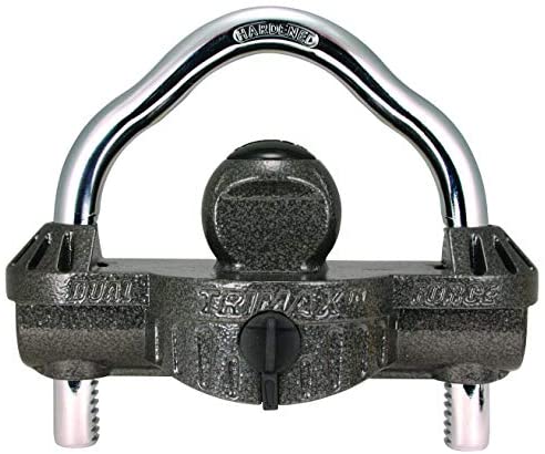 Trimax Premium Universal Die Cast Unattended Trailer Lock, Huge 9/16" Dia. Shackle UMAX50, Clam Packaging