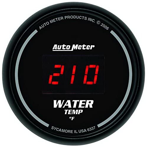 Auto Meter 6337 Sport Comp Digita 2-1/16" 0-300 F Digital Water Temperature Gauge