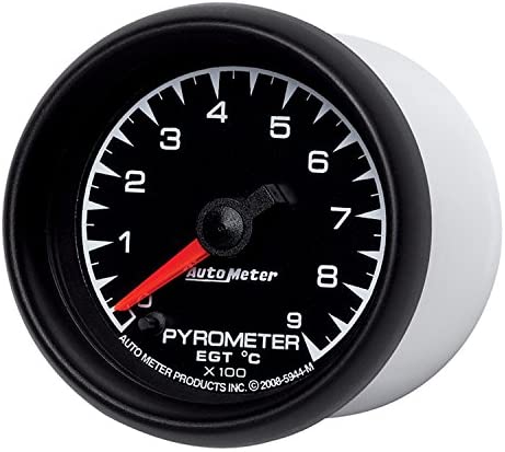 Auto Meter 5944-M ES 2-1/16" 0-900 Degree C Full Sweep Electric Pyrometer E.G.T. (Exhaust Gas Temperature) Gauge