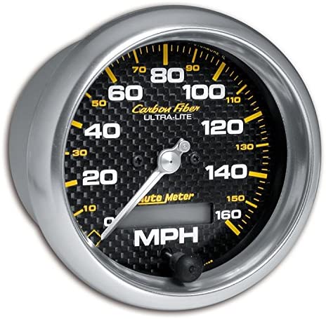 AUTO METER 4789 Carbon Fiber in-Dash Electric Speedometer, 3.375 in.