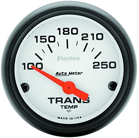 Auto Meter 5757 Phantom Short Sweep Electric Transmission Temperature Gauge, 2-1/16"