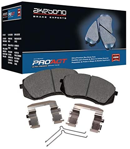 Akebono ACT1164 Proact Ultra Premium Ceramic Disc Brake Pad kit