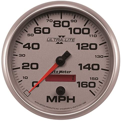 Auto Meter 4989 Ultra-Lite II 5" 160 mph In-Dash Electric Programmable Speedometer