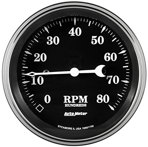 AutoMeter 1790 Old Tyme Black Electric Programmable Speedometer 3-3/8 in.